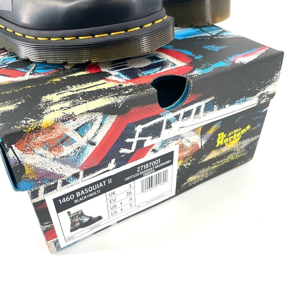 Dr. Martens 1460 BASQUIAT LEATHER LACE UP COMBAT BOOTS​ Limited Edition NEW - Picture 8 of 8